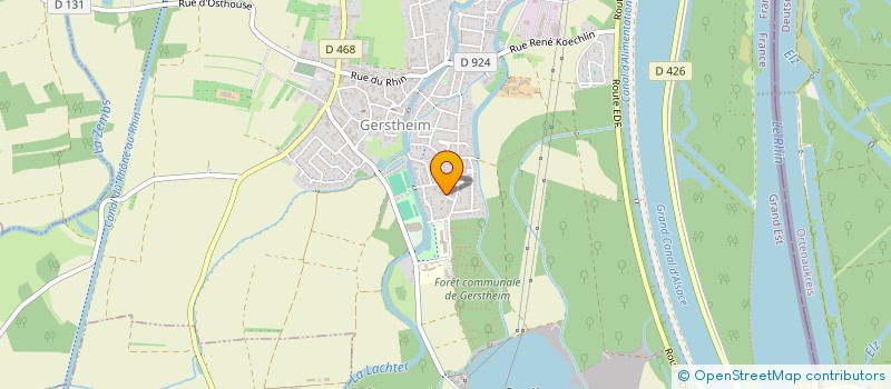 localisation de l'entreprise MONSIEUR SEBASTIEN WENTZIGER  GERSTHEIM