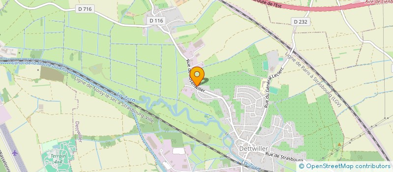 localisation de l'entreprise MONSIEUR SEBASTIEN WERLE  DETTWILLER