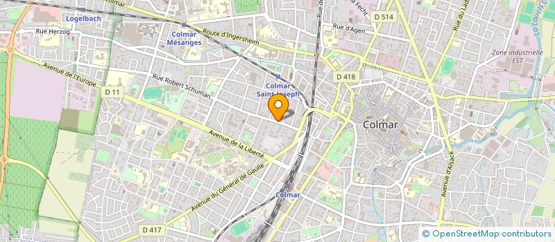 localisation de l'entreprise MONSIEUR SEBASTIEN WITTMANN  COLMAR