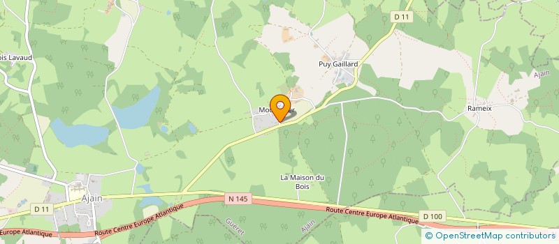 localisation de l'entreprise MONSIEUR SEBASTIEN YVON à AJAIN