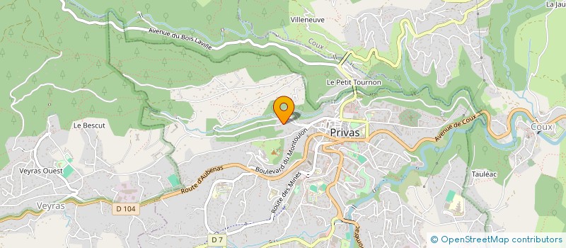 localisation de l'entreprise MONSIEUR SEBASTIEN ZANANDREIS  PRIVAS