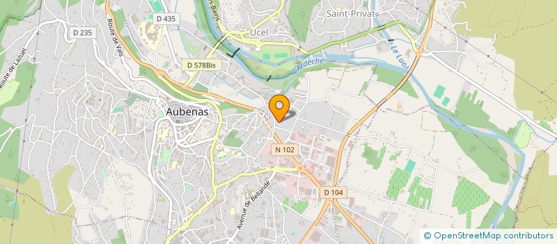 localisation de l'entreprise MONSIEUR SEBASTIEN ZIGLER à AUBENAS