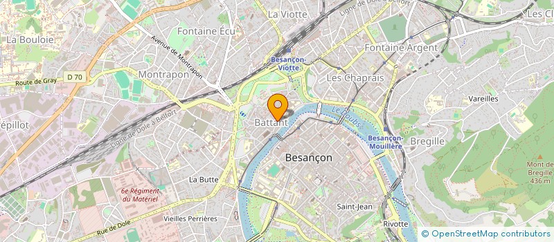 localisation de l'entreprise MONSIEUR SEBASTRIEN CHARPIOT à BESANCON