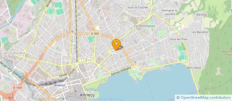 localisation de l'entreprise MONSIEUR SEBATIEN LEFORTIER à ANNECY