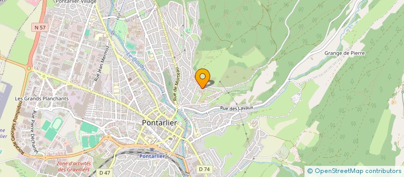 localisation de l'entreprise MONSIEUR SEDAT TOPRAK  PONTARLIER