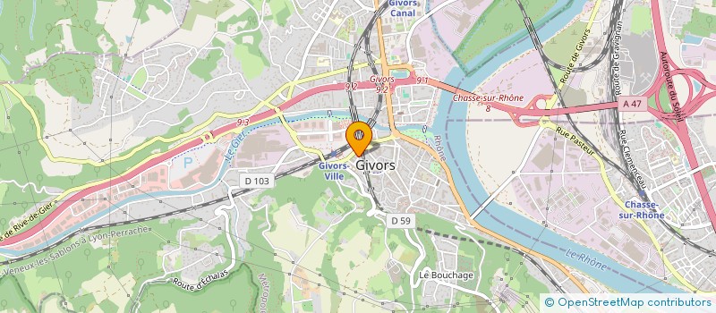 localisation de l'entreprise MONSIEUR SEDDIK FOUAD  GIVORS