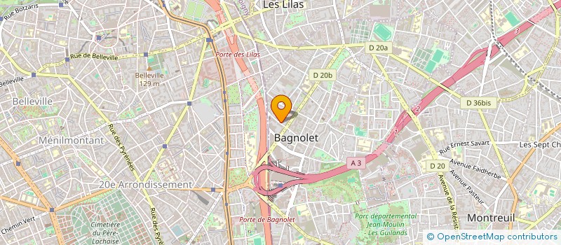 localisation de l'entreprise MONSIEUR SEDDIK YOUSFI à BAGNOLET