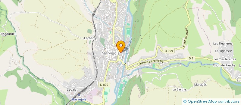 localisation de l'entreprise MONSIEUR SEDJI AKA  MARVEJOLS