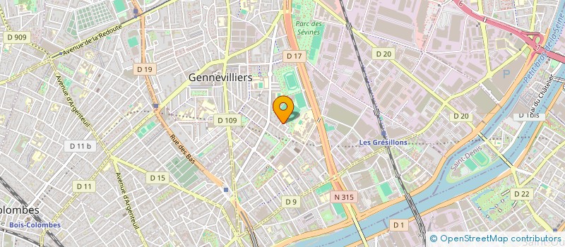 localisation de l'entreprise MONSIEUR SEEDIK BOUROUBA à GENNEVILLIERS