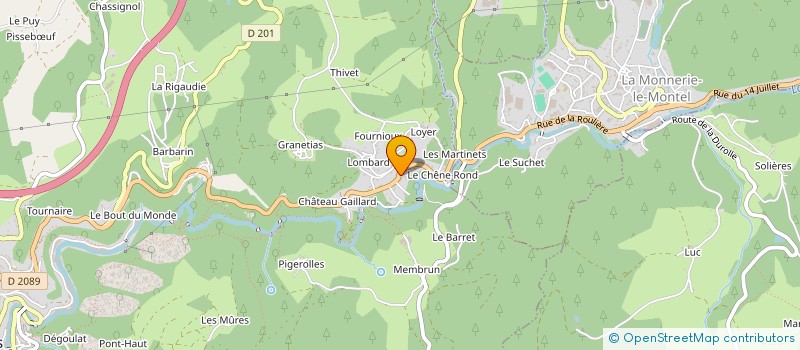 localisation de l'entreprise MONSIEUR SEFA COLAK  LA MONNERIE-LE-MONTEL