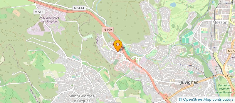 localisation de l'entreprise MONSIEUR SEFA GUN  JUVIGNAC