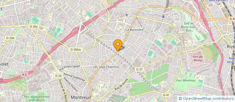 localisation de l'entreprise MONSIEUR SEFATE MAMED à MONTREUIL