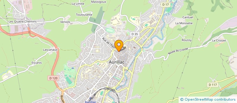 localisation de l'entreprise MONSIEUR SEFATULLAH WAHAB à AURILLAC