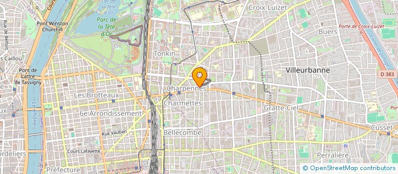 localisation de l'entreprise MONSIEUR SEFDINE OCHI  VILLEURBANNE