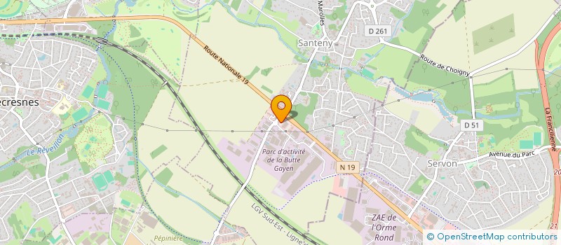 localisation de l'entreprise MONSIEUR SEGA SOUKOUNA  SANTENY