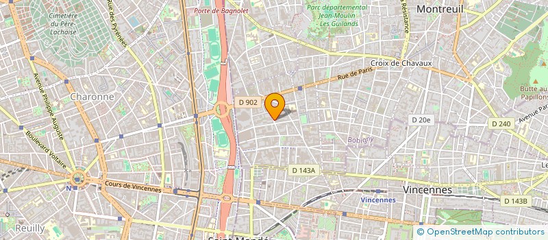 localisation de l'entreprise MONSIEUR SEGA TRAORE à MONTREUIL