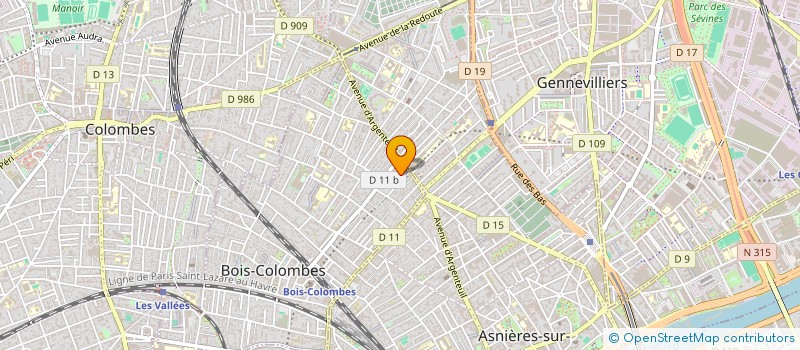 localisation de l'entreprise MONSIEUR SEHENO VAHIRINA RAJOELINA à BOIS-COLOMBES