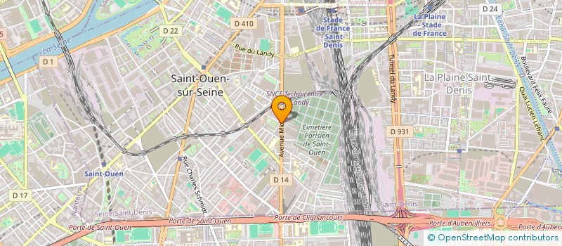 localisation de l'entreprise MONSIEUR SEICKOU SACKO à SAINT-OUEN-SUR-SEINE