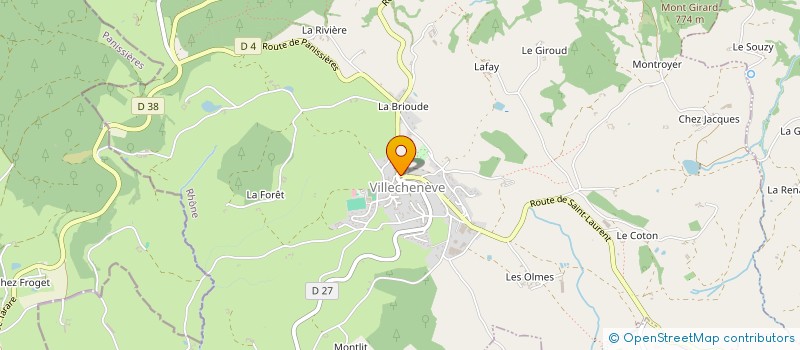 localisation de l'entreprise MONSIEUR SEID FAZLIJA  VILLECHENEVE