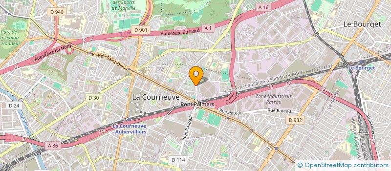 localisation de l'entreprise MONSIEUR SEIDY DIOP à LA COURNEUVE