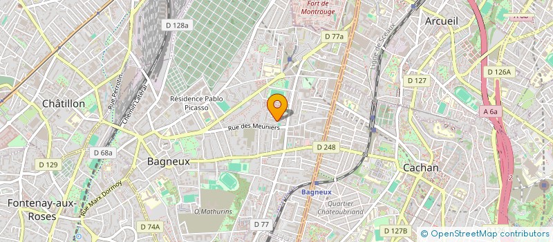 localisation de l'entreprise MONSIEUR SEIF BOUKHRIS à BAGNEUX