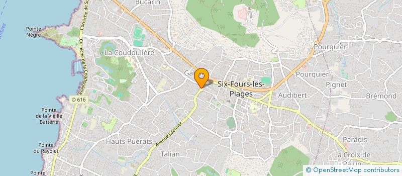 localisation de l'entreprise MONSIEUR SEIF-EDDINE BARAKET à SIX-FOURS-LES-PLAGES