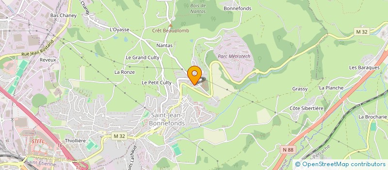 localisation de l'entreprise MONSIEUR SEIF-EL-ISLAM BENTOUMI  SAINT-JEAN-BONNEFONDS