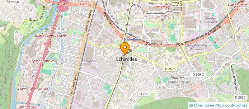 localisation de l'entreprise MONSIEUR SEIFEDDINE BOUAFIF à ECHIROLLES