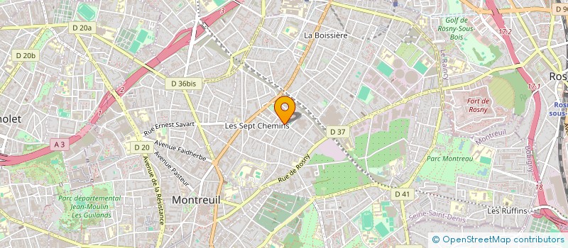 localisation de l'entreprise MONSIEUR SEIFEDDINE BOUZAYENE à MONTREUIL