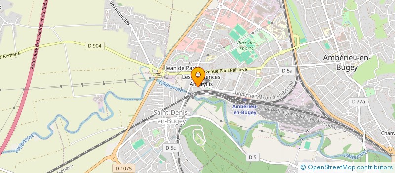 localisation de l'entreprise MONSIEUR SEIFEDDINE NAGHMOUCHI  AMBERIEU-EN-BUGEY