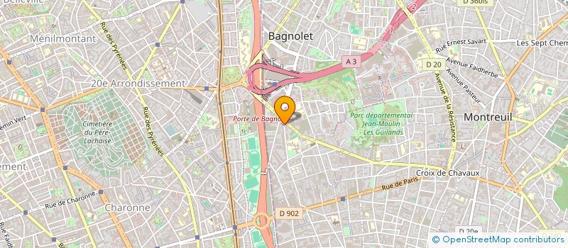 localisation de l'entreprise MONSIEUR SEKHOU SARAMBOUNDOU à BAGNOLET