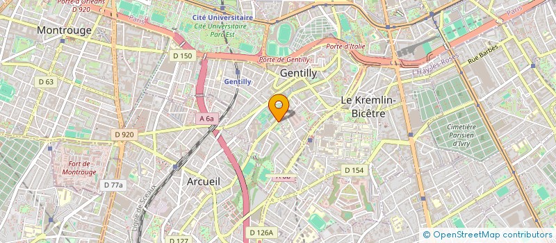 localisation de l'entreprise MONSIEUR SEKNOU DIAWARA  GENTILLY