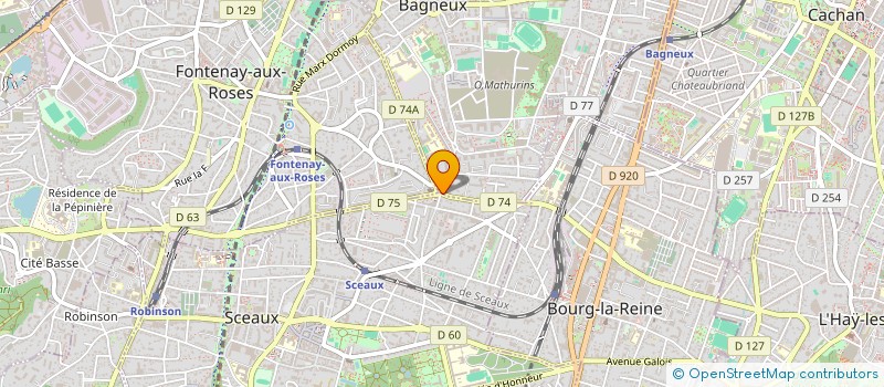 localisation de l'entreprise MONSIEUR SEKOU BATHILY à BAGNEUX