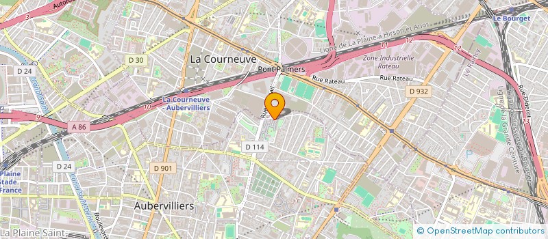 localisation de l'entreprise MONSIEUR SEKOU BAYA  AUBERVILLIERS