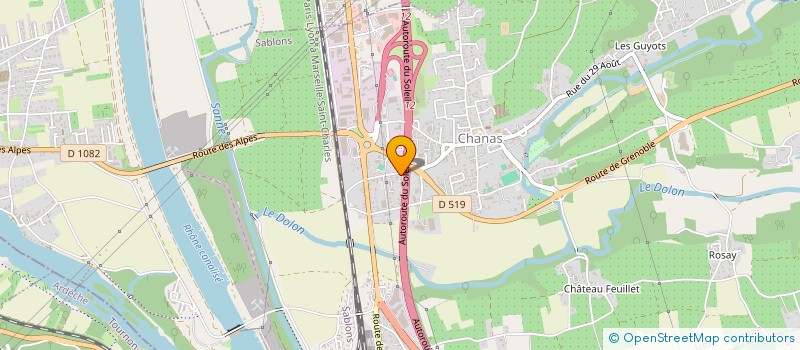 localisation de l'entreprise MONSIEUR SEKOU CAMARA  CHANAS