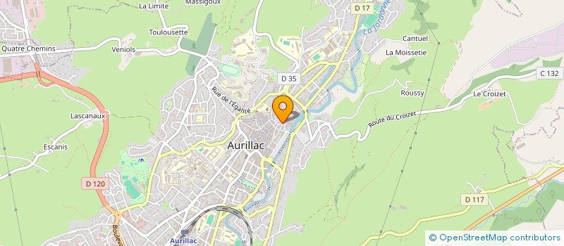 localisation de l'entreprise MONSIEUR SEKOU FOFANA à AURILLAC