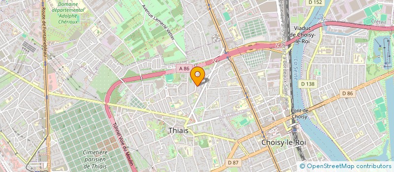 localisation de l'entreprise MONSIEUR SEKOU KANE  THIAIS