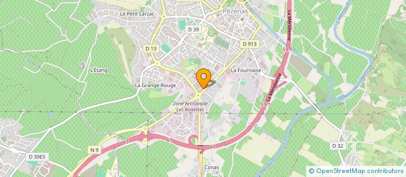 localisation de l'entreprise MONSIEUR SEKOU KEITA  PEZENAS