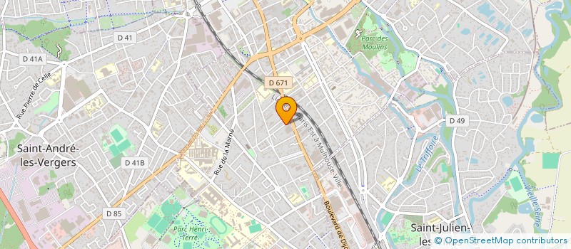 localisation de l'entreprise MONSIEUR SEKOU KONE  TROYES