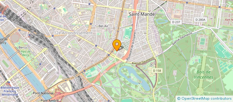 localisation de l'entreprise MONSIEUR SEKOUBA TRAORE  PARIS 12