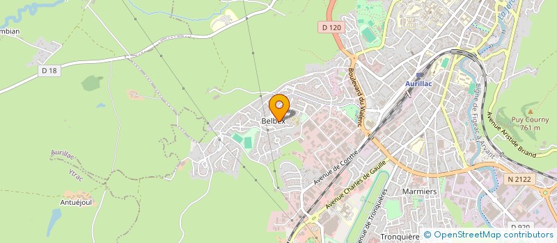 localisation de l'entreprise MONSIEUR SELAB AFZAL à AURILLAC