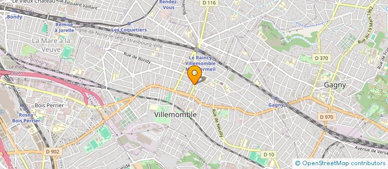 localisation de l'entreprise MONSIEUR SELEYMANI DOUCARA  VILLEMOMBLE