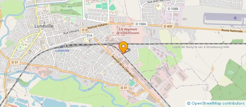 localisation de l'entreprise MONSIEUR SELIM AZOR  LUNEVILLE