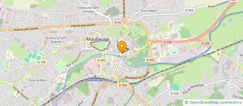 localisation de l'entreprise MONSIEUR SELIM DAHMANI  MAUBEUGE