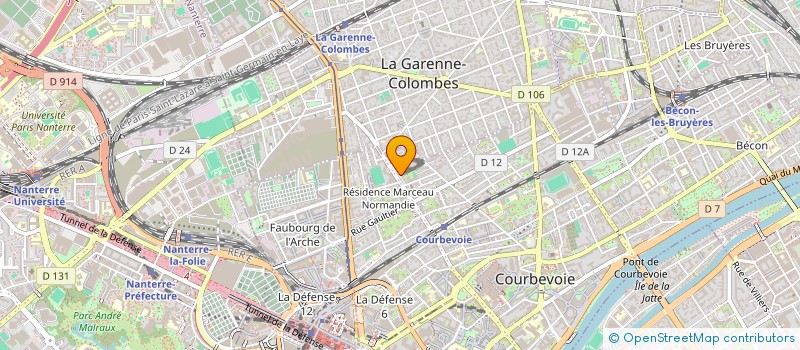 localisation de l'entreprise MONSIEUR SELIM KACI à COURBEVOIE