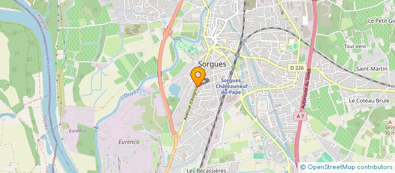 localisation de l'entreprise MONSIEUR SELIM PROTTO  SORGUES