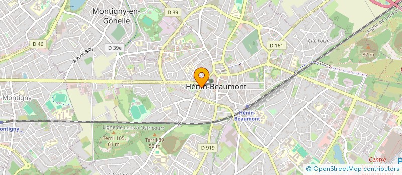 localisation de l'entreprise MONSIEUR SELIM RAHOUADJ  HENIN-BEAUMONT