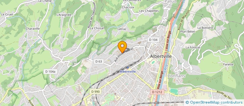 localisation de l'entreprise MONSIEUR SELIM ZITOUNI  ALBERTVILLE