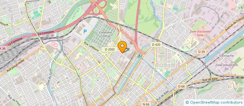 localisation de l'entreprise MONSIEUR SELOGNON VODOUHE  MULHOUSE