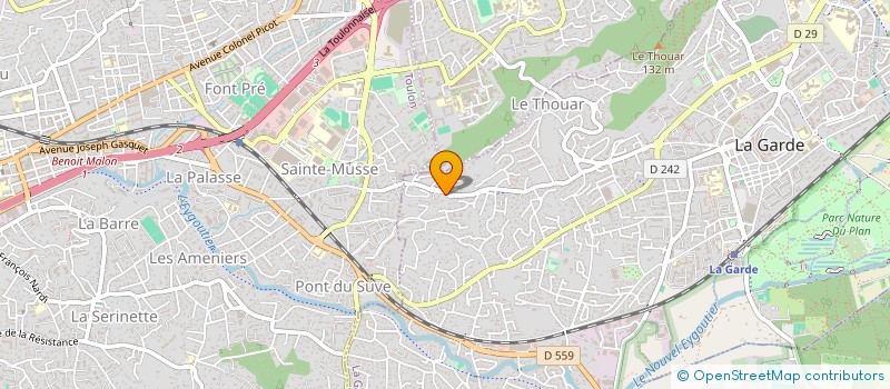 localisation de l'entreprise MONSIEUR SELVIN DELAYE  LA GARDE